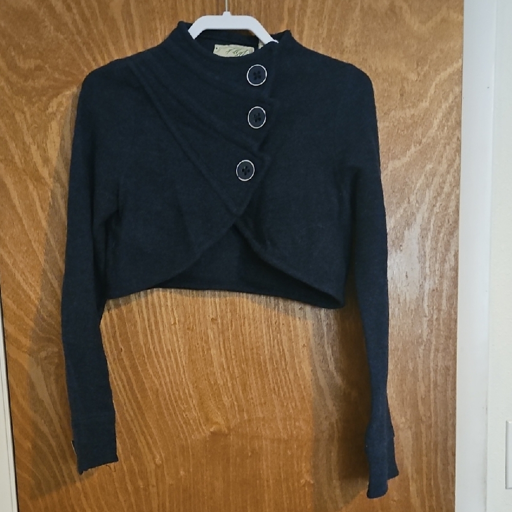 Sparrow Dark Blue Wool Cardigan
